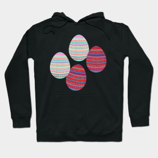 Easter Eggs - Stripes, Circles Hoodie